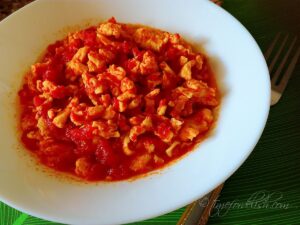 tomato scrambled eggs