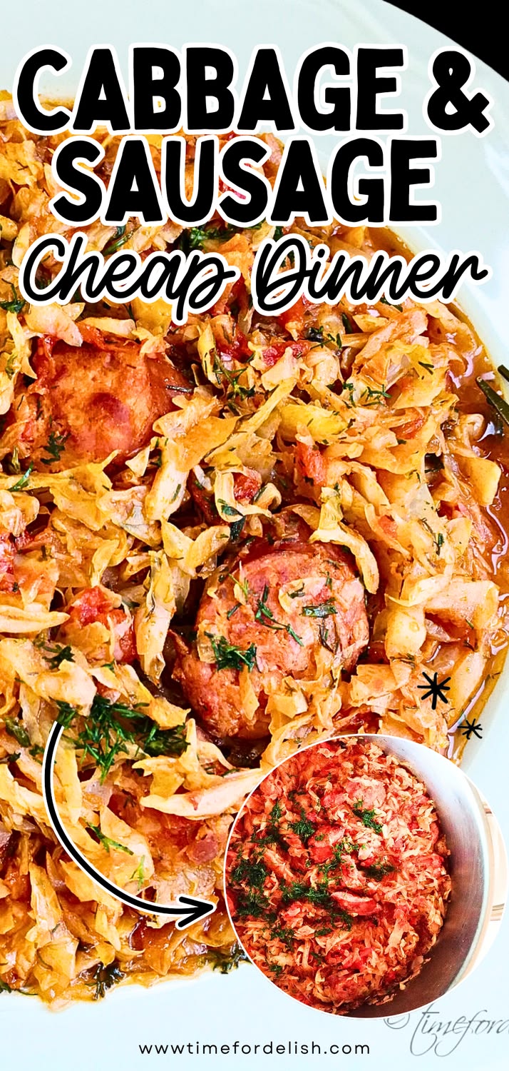 cabbage and sausage dish