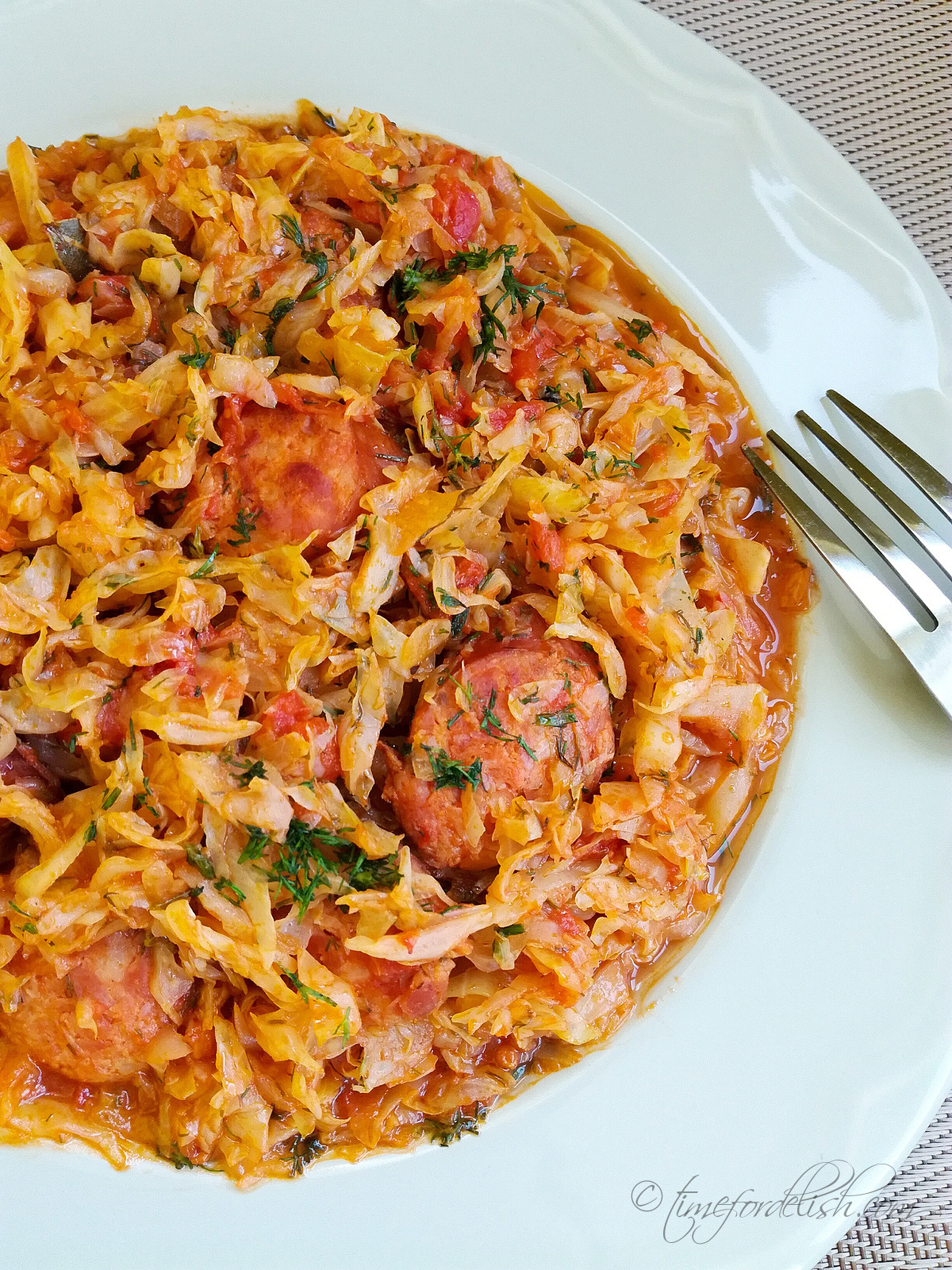 cabbage and sausage recipe