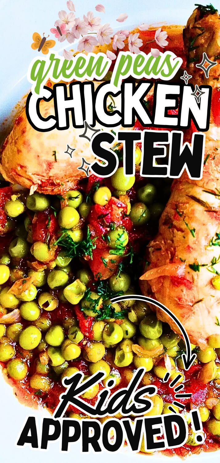 a portion of green peas stew served on a plate