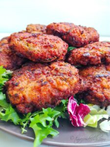 fried meatballs in a pan