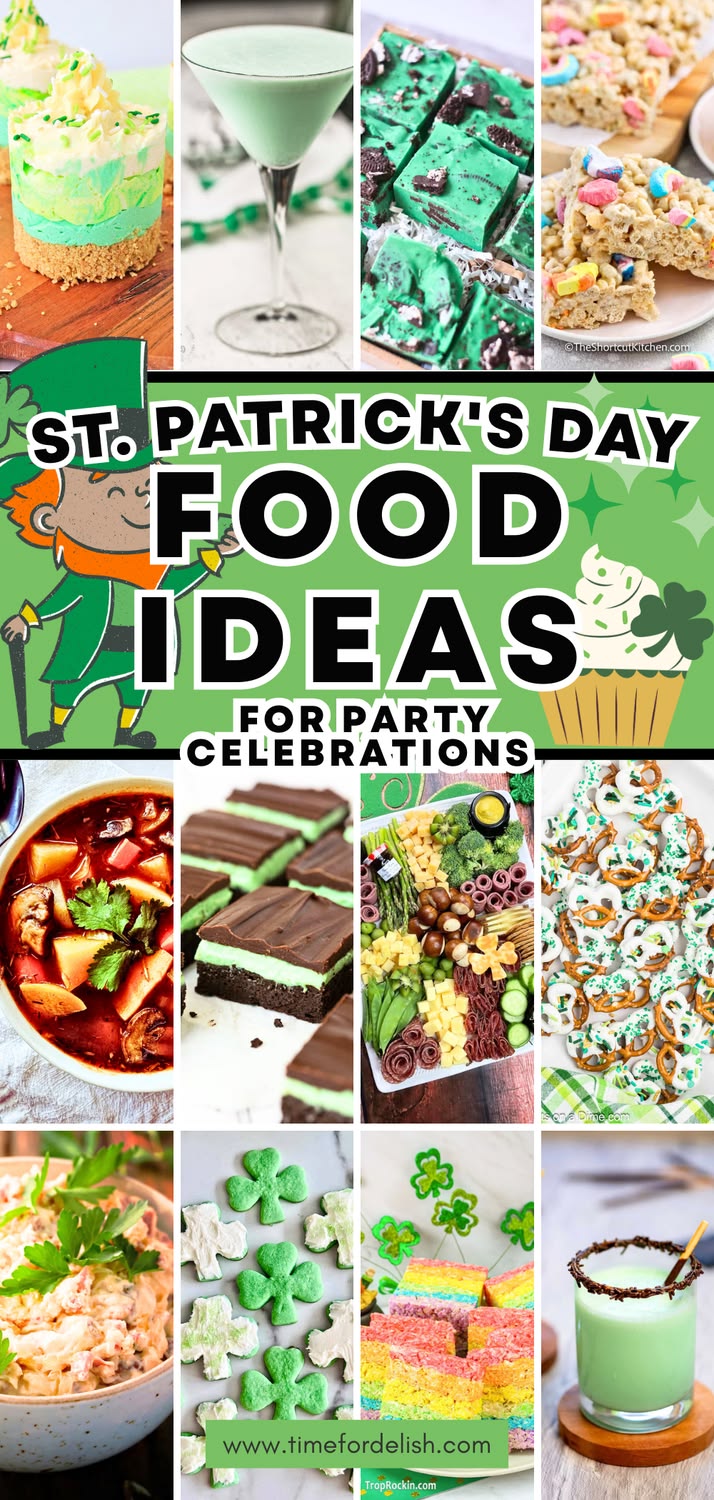 St. Patrick’s Day Food Ideas: Appetizers, Dinner, Snacks & Desserts